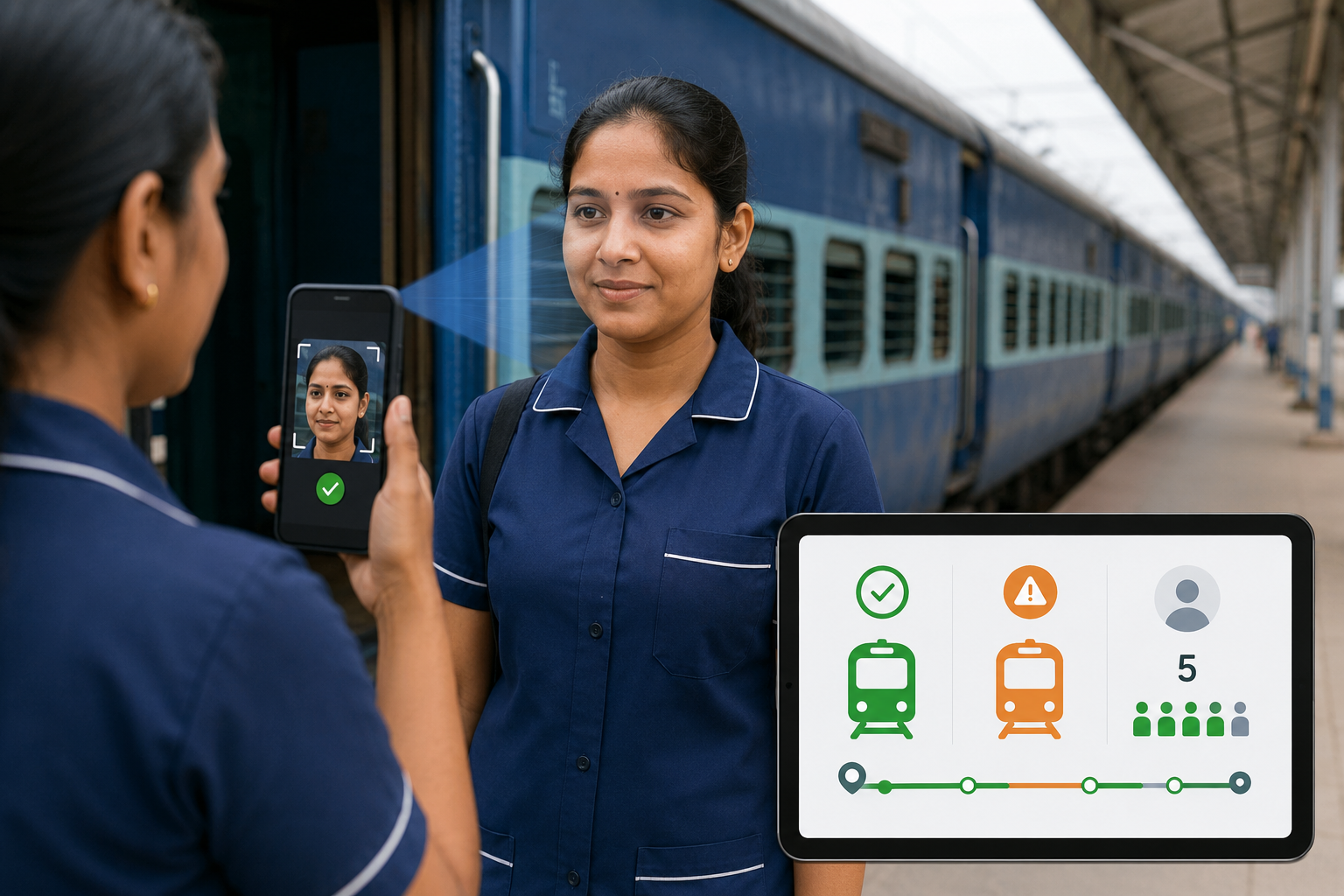 How LAAYN Has Helped Railways OBHS Vendors Mark Facial Recognition-Based Attendance of On-Board Train Staff
